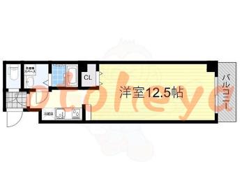 楽器ピアノ可相談 の 賃貸物件 1R 8.5万円の図面１