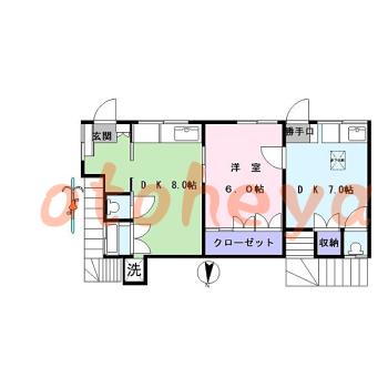 楽器ピアノ可相談 の 賃貸物件 4DK 13.9万円の図面１