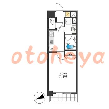 楽器ピアノ可相談 の 賃貸物件 1K 7.9万円の図面１