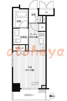 楽器ピアノ可相談 の 賃貸物件 1K 10万円の図面１