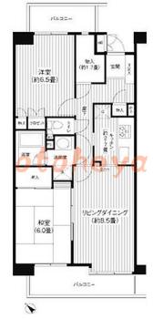 楽器ピアノ可相談 の 賃貸物件 2LDK 21.9万円の図面１