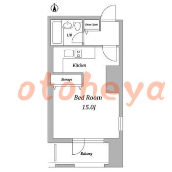 楽器ピアノ可相談 の 賃貸物件 1R 21.5万円の図面１