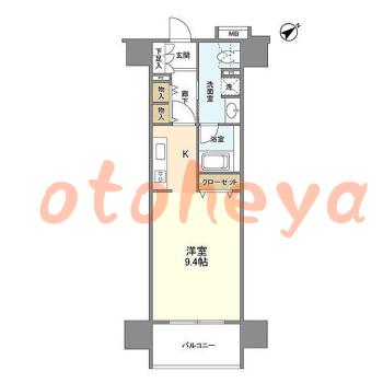 楽器ピアノ可相談 の 賃貸物件 1R 12万円の図面１
