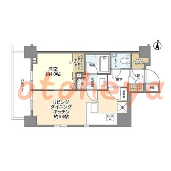 楽器ピアノ可相談 の 賃貸物件 1LDK 16万円の図面１