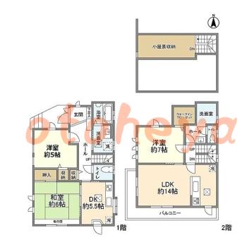 楽器ピアノ可相談 の 賃貸物件 3LDK 28.5万円の図面１