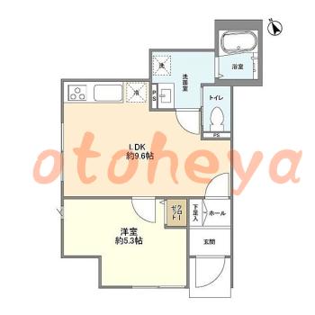 楽器ピアノ可相談 の 賃貸物件 1LDK 12万円の図面１