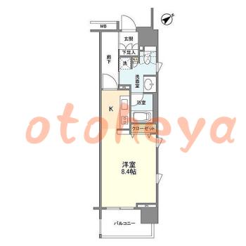 楽器ピアノ可相談 の 賃貸物件 1R 12万円の図面１