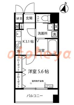 楽器ピアノ可相談 の 賃貸物件 1K 7万円の図面１