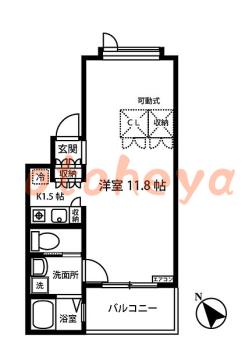 楽器ピアノ可相談 の 賃貸物件 1K 8.7万円の図面１