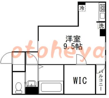 楽器ピアノ可相談 の 賃貸物件 1R 8.4万円の図面１