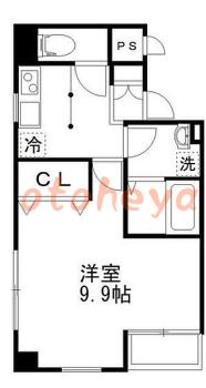 楽器ピアノ可相談 の 賃貸物件 1K 9万円の図面１