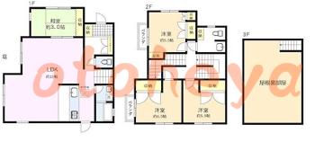 楽器ピアノ可相談 の 賃貸物件 4LDK 18万円の図面１