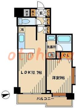 楽器ピアノ可相談 の 賃貸物件 1LDK 15.1万円の図面１