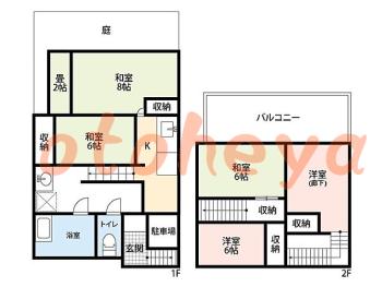 楽器ピアノ可相談 の 賃貸物件 5DK 7.9万円の図面１