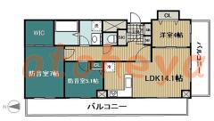 防音賃貸物件・楽器ピアノ可相談 の 賃貸物件 3LDK 23万円の写真２