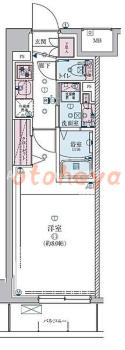 楽器ピアノ可相談 の 賃貸物件 1K 8.4万円の図面１