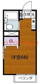 楽器ピアノ可相談 の 賃貸物件 1R 4万円の図面１
