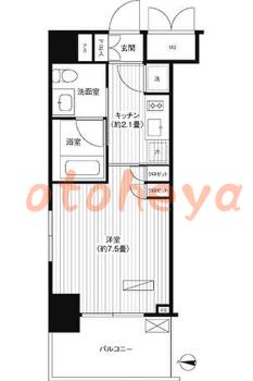 楽器ピアノ可相談 の 賃貸物件 1K 10万円の図面１