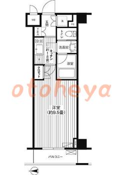 楽器ピアノ可相談 の 賃貸物件 1K 11.4万円の図面１