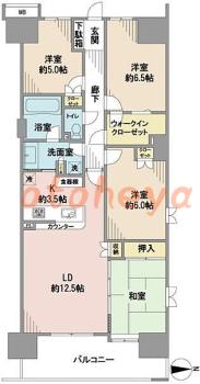 楽器ピアノ可相談 の 賃貸物件 4LDK 15.9万円の図面１