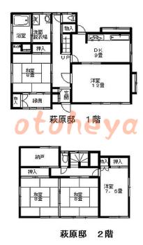 楽器ピアノ可相談 の 賃貸物件 5DK 15万円の図面１