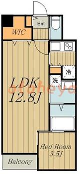 楽器ピアノ可相談 の 賃貸物件 1LDK 15万円の図面１