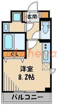 楽器ピアノ可相談 の 賃貸物件 1R 8.55万円の図面１