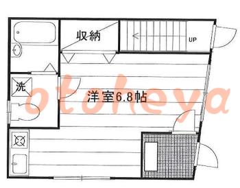 楽器ピアノ可相談 の 賃貸物件 1R 5.5万円の図面１
