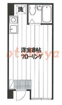 楽器ピアノ可相談 の 賃貸物件 1R 5.5万円の図面１