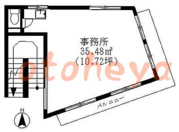 楽器ピアノ可相談 の 賃貸物件  25.9万円の図面１