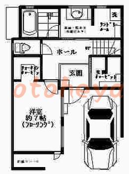 楽器ピアノ可相談 の 賃貸物件 3LDK 79万円の図面１