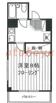 楽器ピアノ可相談 の 賃貸物件 1K 7万円の図面１