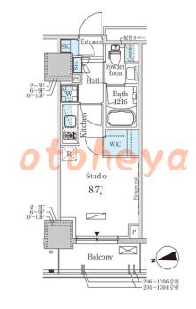 楽器ピアノ可相談 の 賃貸物件 1R 9.9万円の図面１