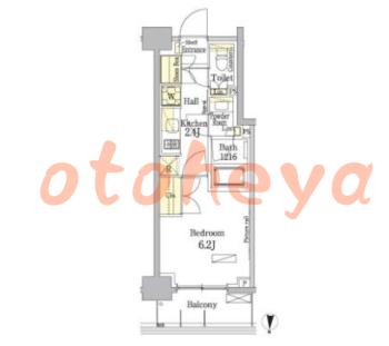 楽器ピアノ可相談 の 賃貸物件 1K 11.5万円の図面１