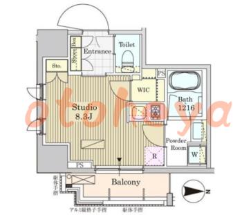 楽器ピアノ可相談 の 賃貸物件 1R 11.7万円の図面１