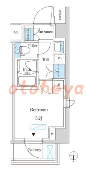 楽器ピアノ可相談 の 賃貸物件 1R 8.9万円の図面１