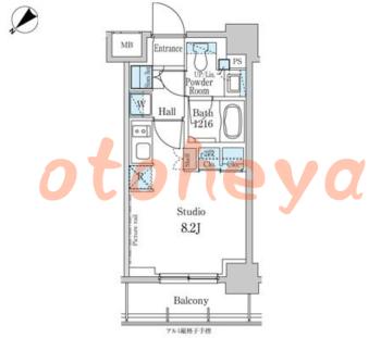 楽器ピアノ可相談 の 賃貸物件 1R 9.9万円の図面１