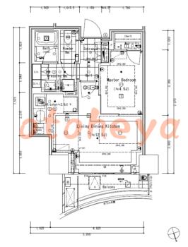 楽器ピアノ可相談 の 賃貸物件 1LDK 32万円の図面１