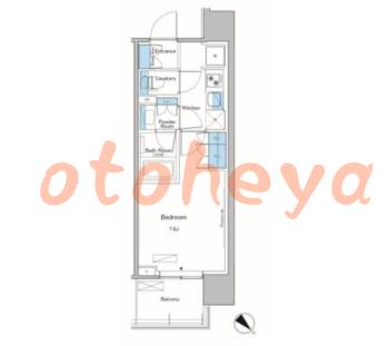 楽器ピアノ可相談 の 賃貸物件 1K 11.9万円の図面１
