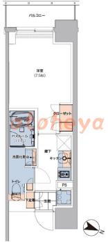 楽器ピアノ可相談 の 賃貸物件 1K 10.7万円の図面１