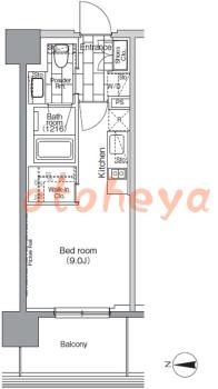 楽器ピアノ可相談 の 賃貸物件 1R 12.4万円の図面１