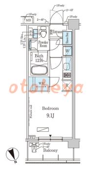 楽器ピアノ可相談 の 賃貸物件 1R 12万円の図面１