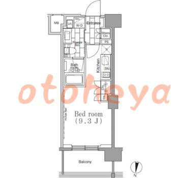 楽器ピアノ可相談 の 賃貸物件 1R 10.3万円の図面１
