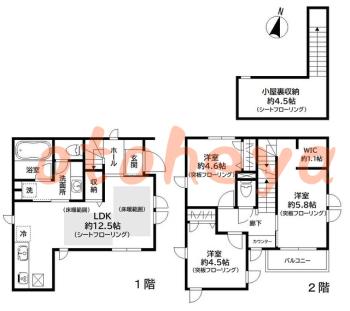 楽器ピアノ可相談 の 賃貸物件 3LDK 30万円の図面１