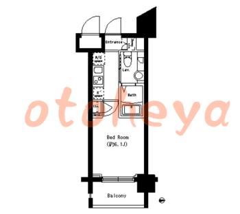 楽器ピアノ可相談 の 賃貸物件 1K 9.9万円の図面１