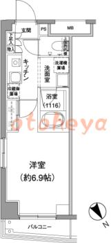 楽器ピアノ可相談 の 賃貸物件 1K 10万円の図面１
