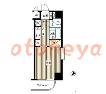 楽器ピアノ可相談 の 賃貸物件 1K 6.3万円の図面１