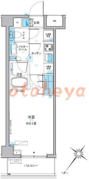楽器ピアノ可相談 の 賃貸物件 1K 11.5万円の図面１