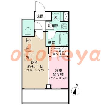 楽器ピアノ可相談 の 賃貸物件 1DK 15万円の図面１