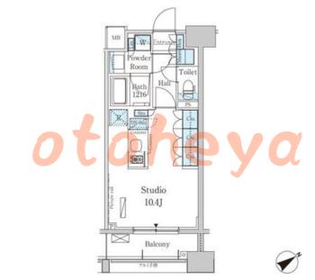 楽器ピアノ可相談 の 賃貸物件 1R 11.9万円の図面１